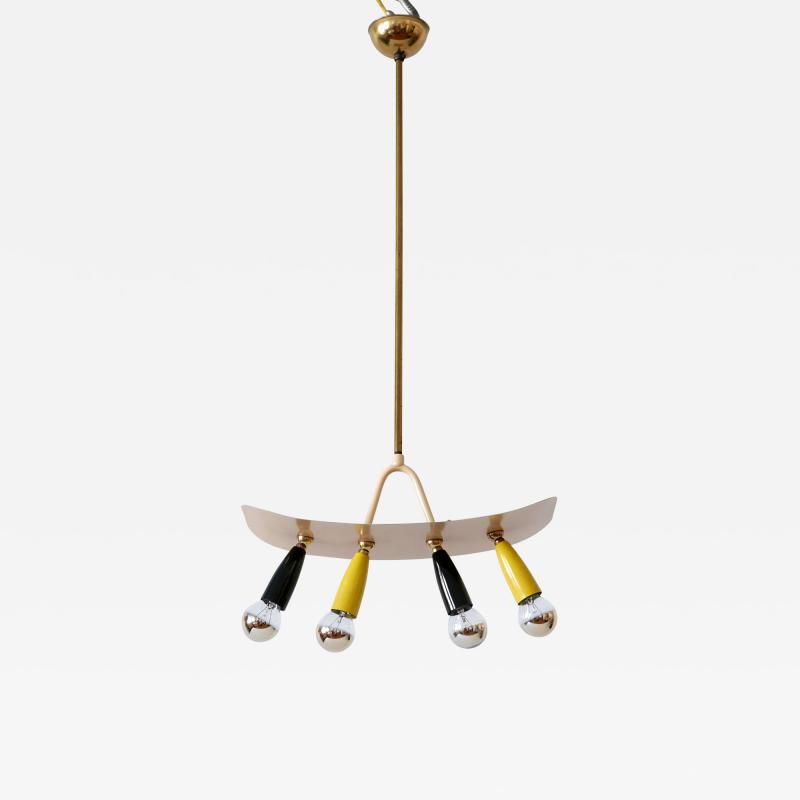 Amazing Exceptional Mid Century Modern Sputnik Pendant Lamp Germany 1950s