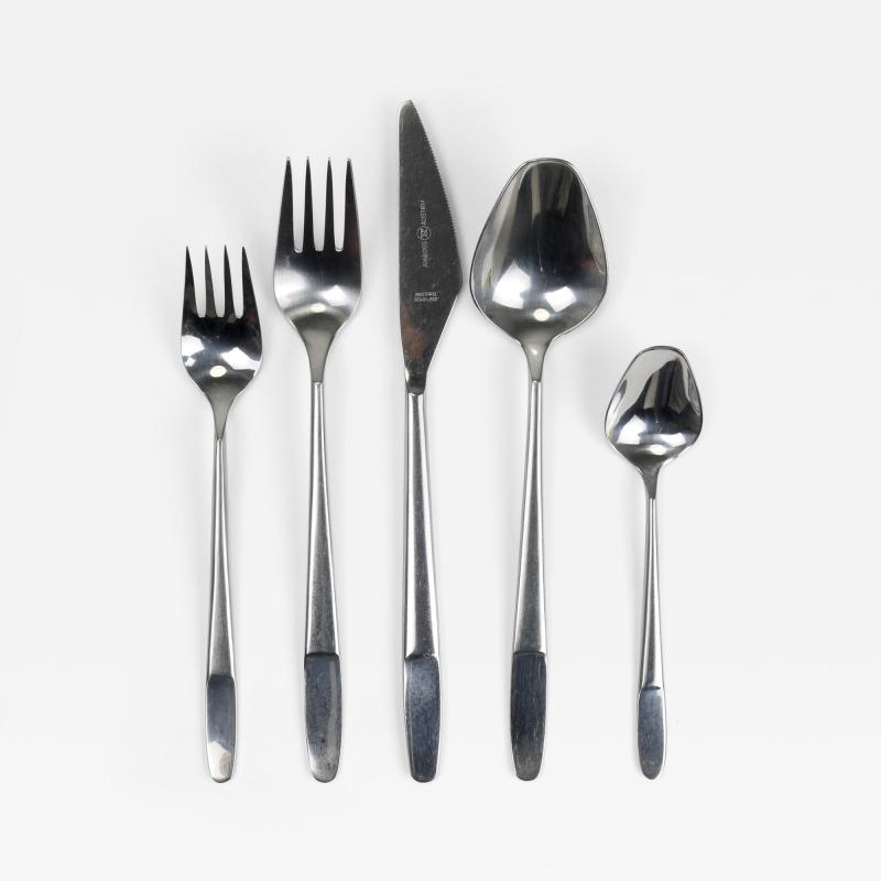 Amboss Austria Helmut Alder Amboss Austria 2070 Flatware Cutlery for Six Persons 1960s