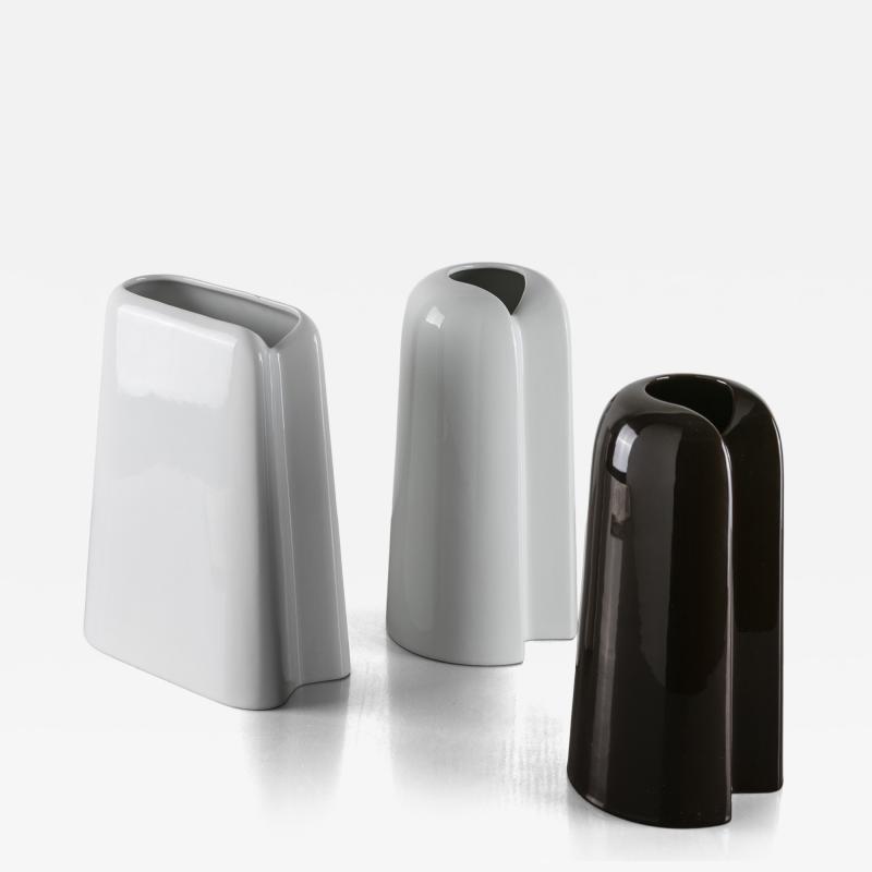 Ambrogio Pozzi Set of Two Ceramic Vases by Ambrogio Pozzi
