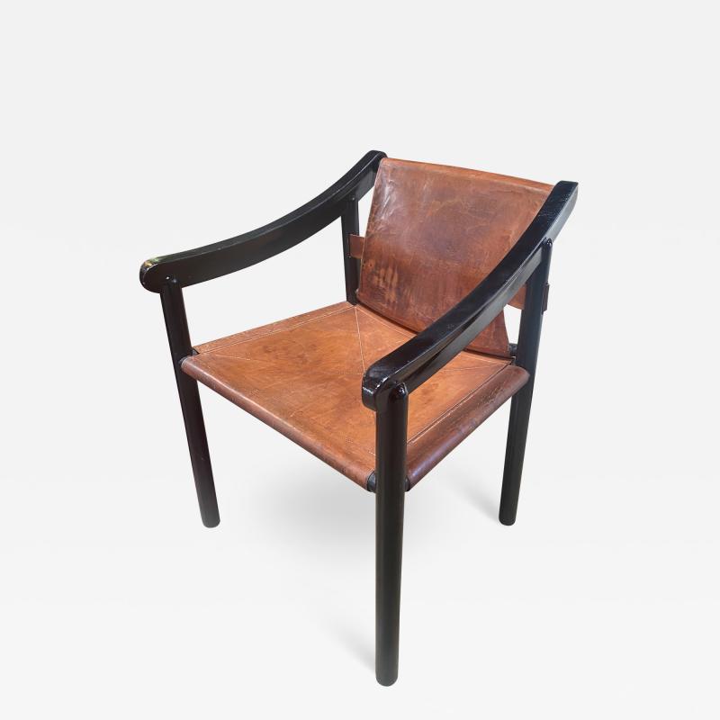 Amedeo Cassina 1960s Vico Magistretti for Cassina Armchair in Leather