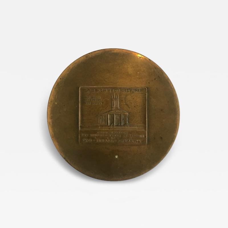 American Art Deco Bronze Commemorative Coin