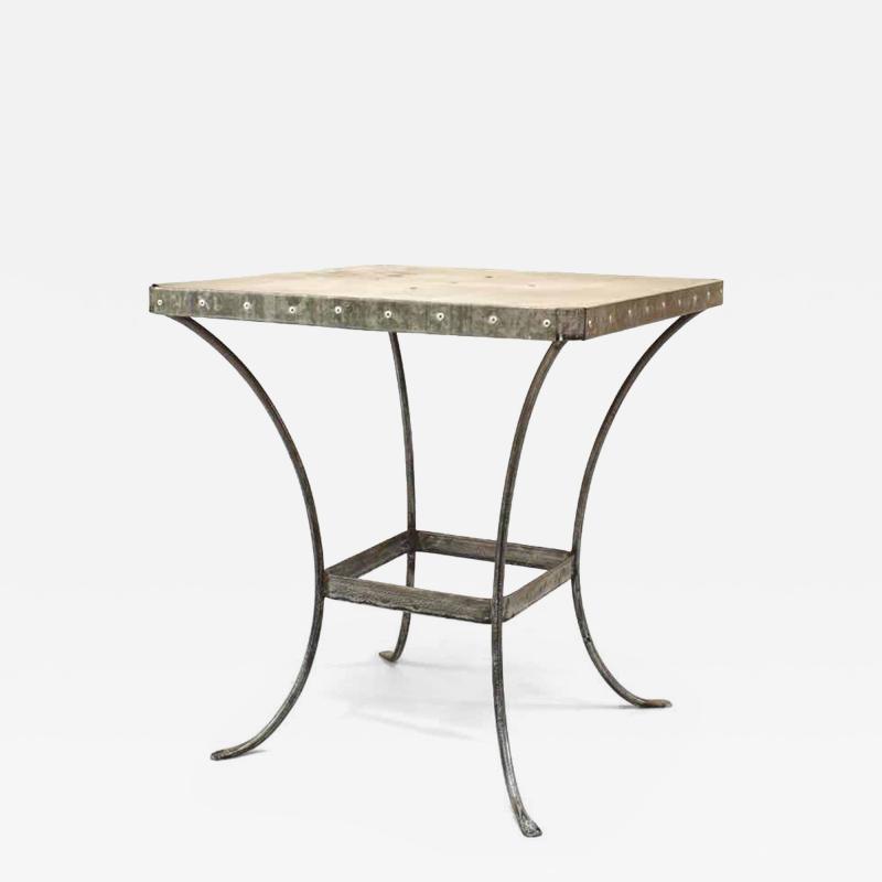 American Art Modern Style Aluminum Caf Table