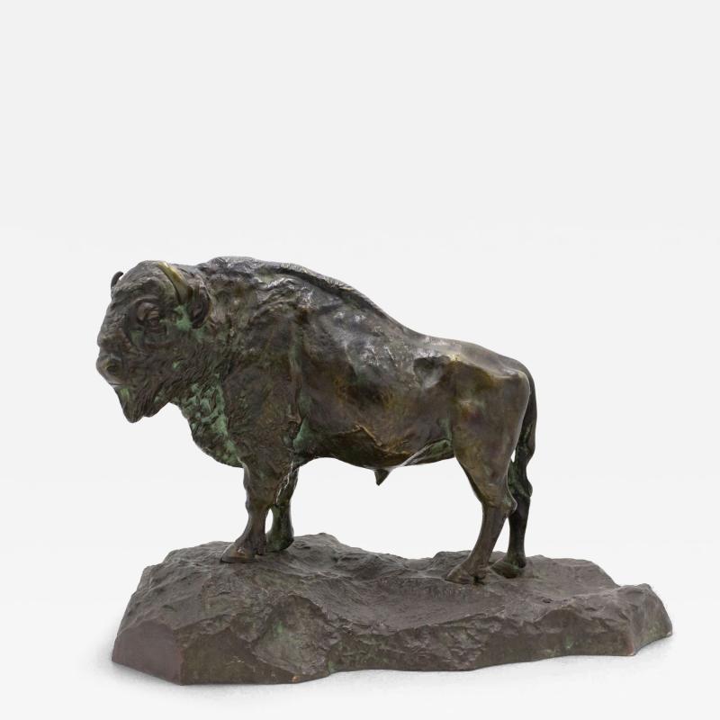 American Bronze Buffalo Figure