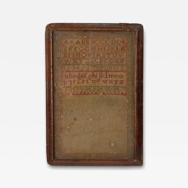 American Country Framed Alphabet Embroidery Sampler