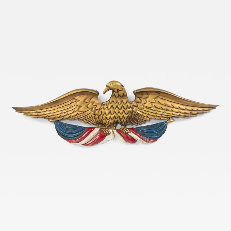 American Country Painted Eagle and American Flag