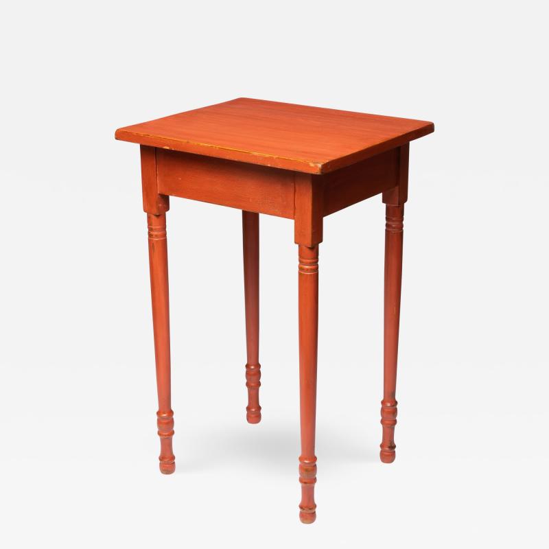 American Country Sheraton Stand in Oxide Red Stain 1825