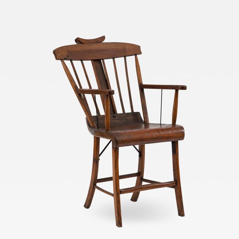 American Country Stained Pine Arm Chair