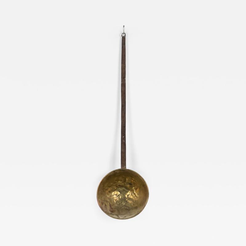 American Country Style Brass and Iron Ladle