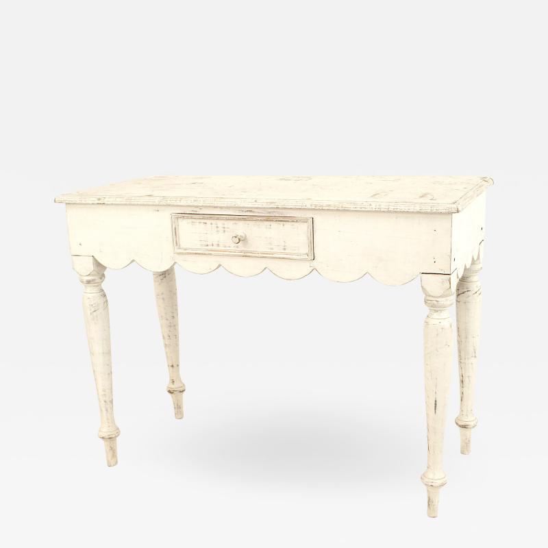 American Country White Painted Console Table