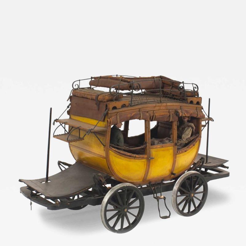 American Country Wooden Train Coach Model