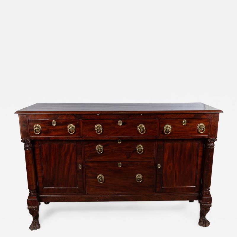 American Empire Mahogany Sideboard