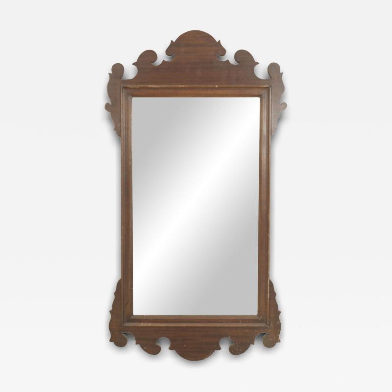 American Empire Shaped Mahogany Wall Mirror