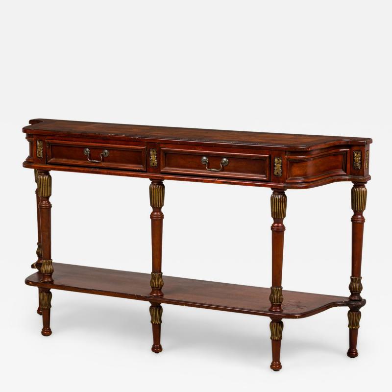 American Federal Style Merrion Cherry Veneer Console Table