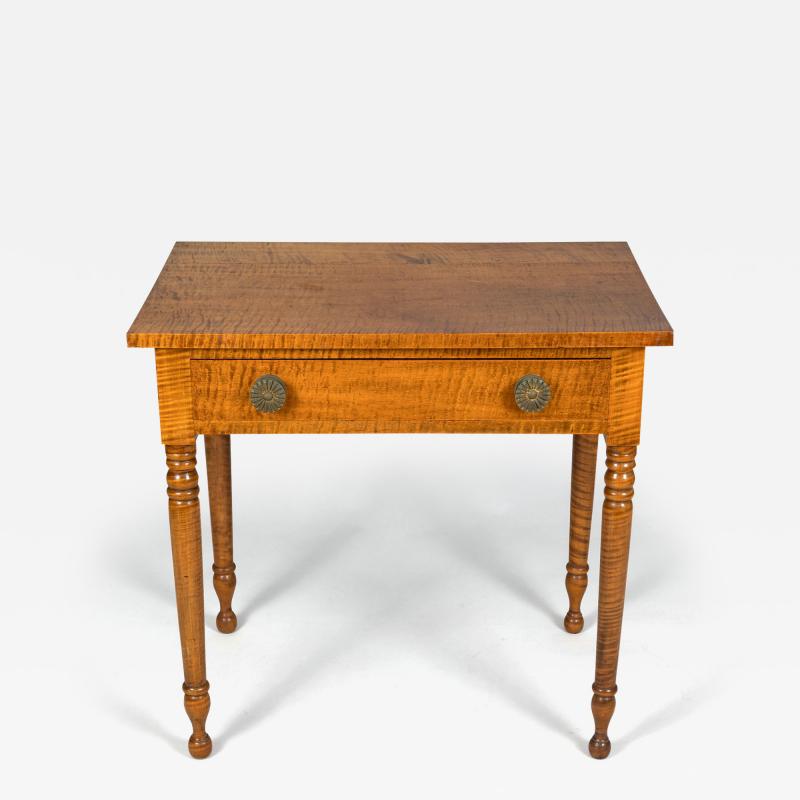 American Federal Tiger Maple Side Table