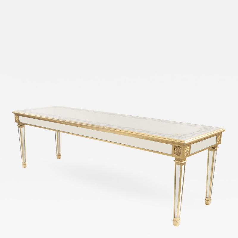 American Mid Century Eglomise Decor Console Table