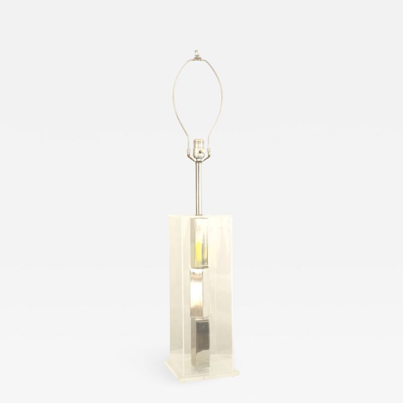 American Mid Century Lucite Table Lamp