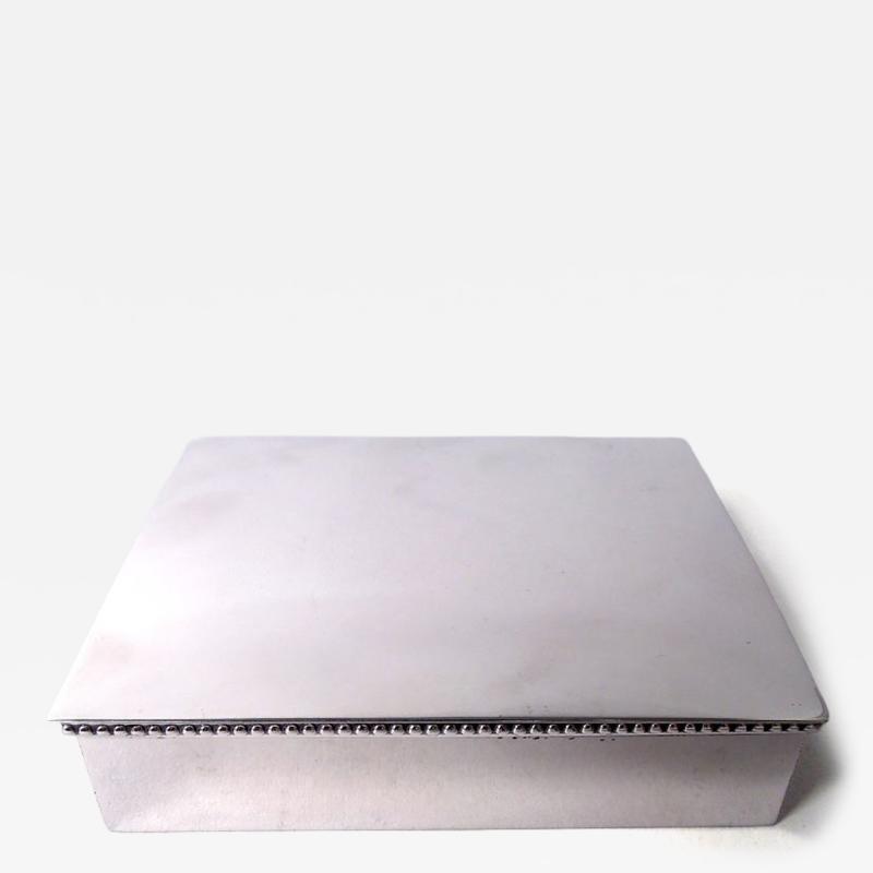 American Midcentury Modern Sterling Silver Box
