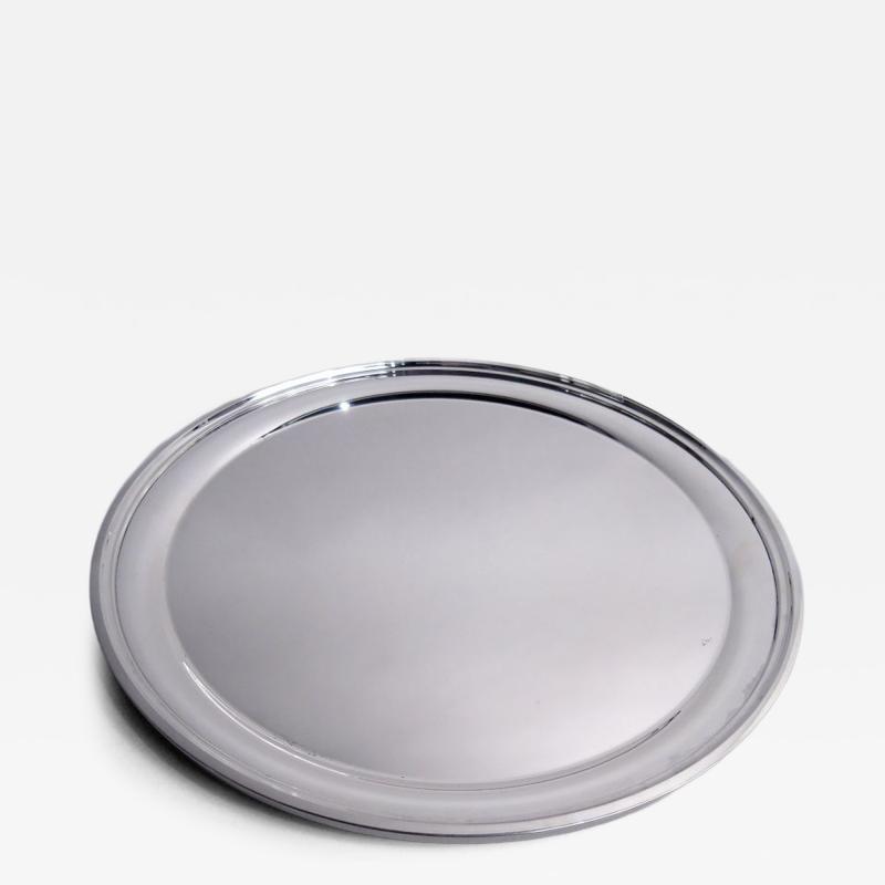 American Modern Sterling Silver 12 Inch Round Tray