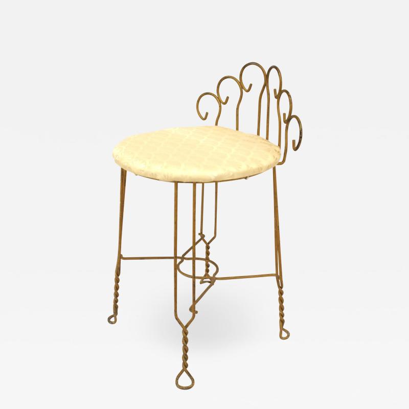 American Painted Iron Dressing Table