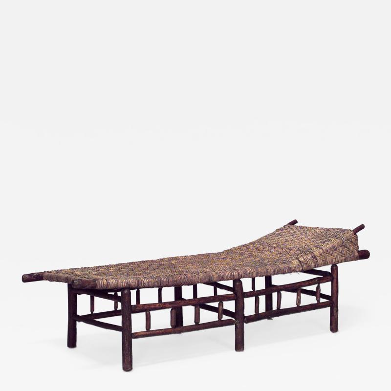 American Rustic Old Hickory Daybed Chaise Lounge