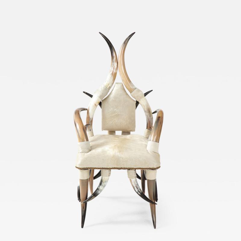 American Steer Horn Chair