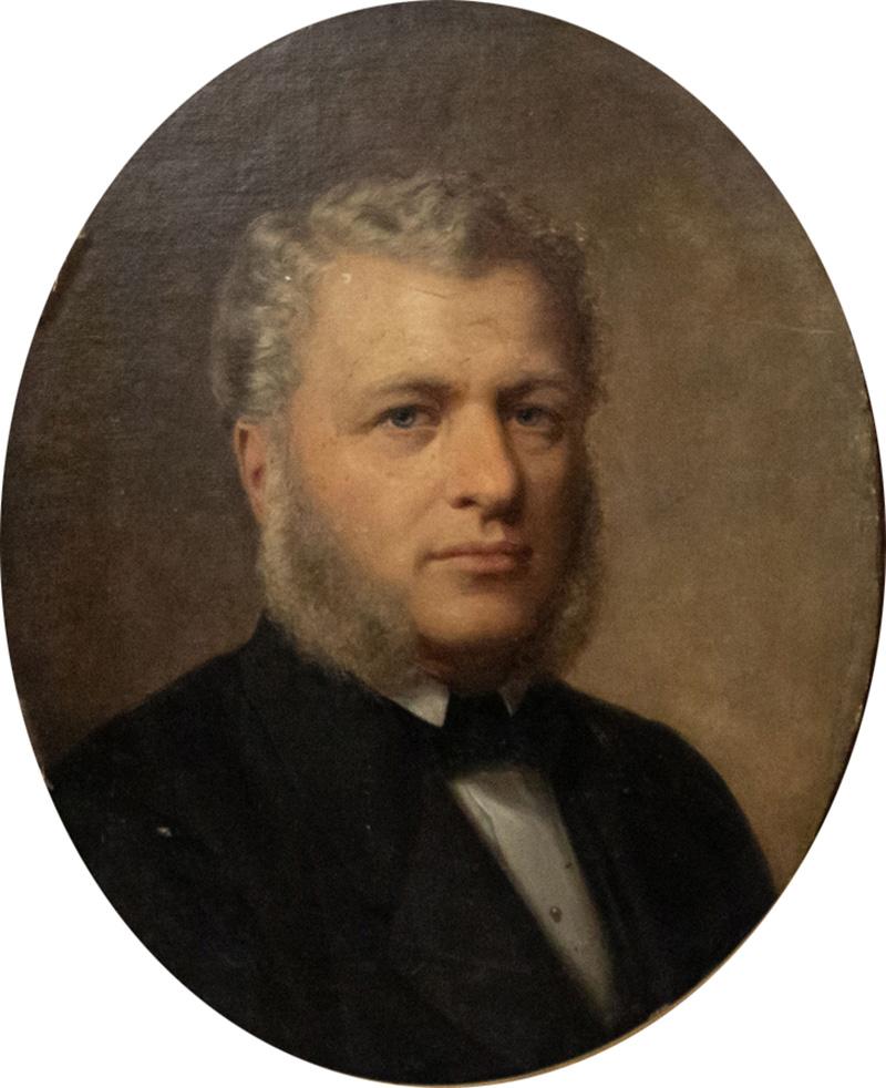 American Victorian Bearded Man Portrait