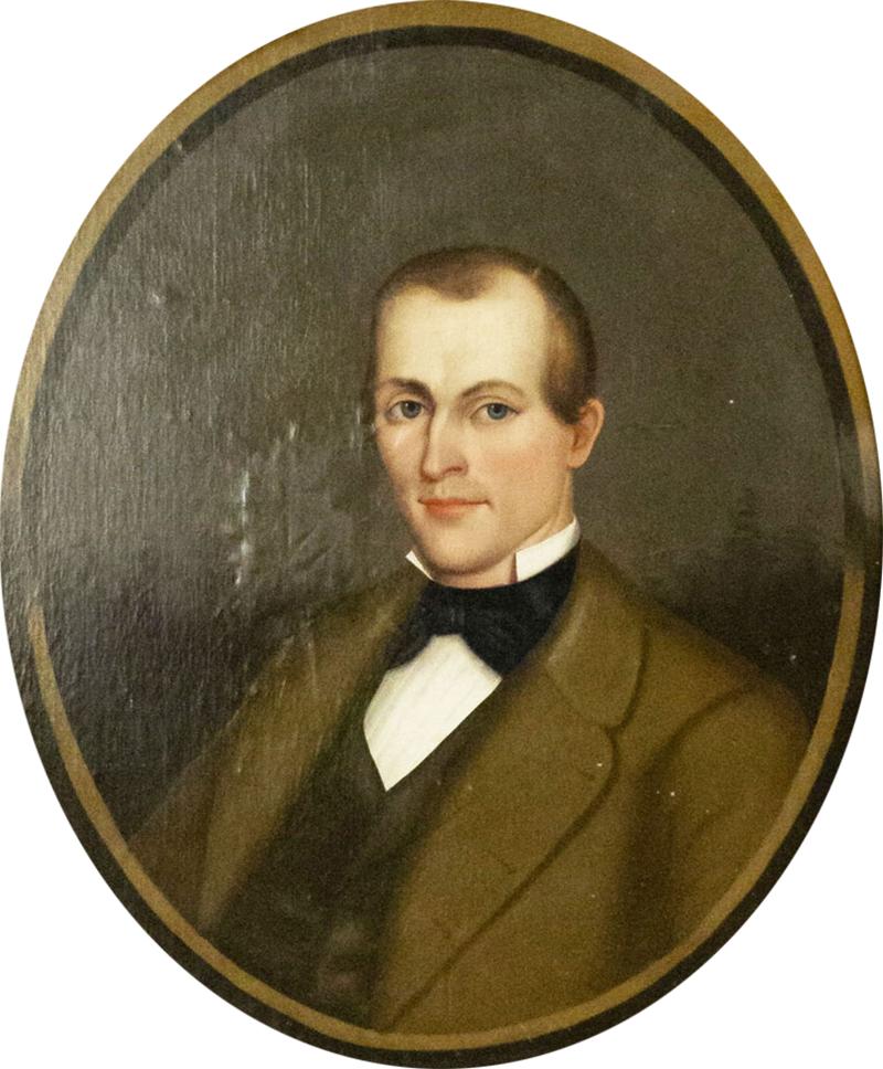 American Victorian Man in Brown Suit Portrait