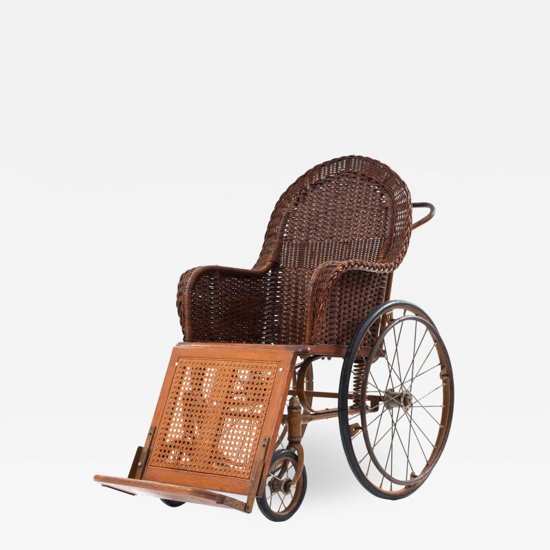 American Victorian Oak Wheelchair