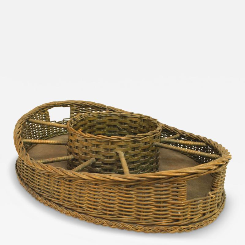 American Victorian Wicker Sectional Tray