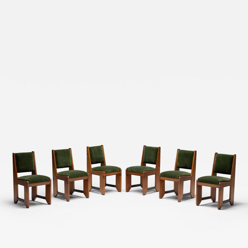 Amsterdam School Art Deco Dining Chairs Netherlands 1920s