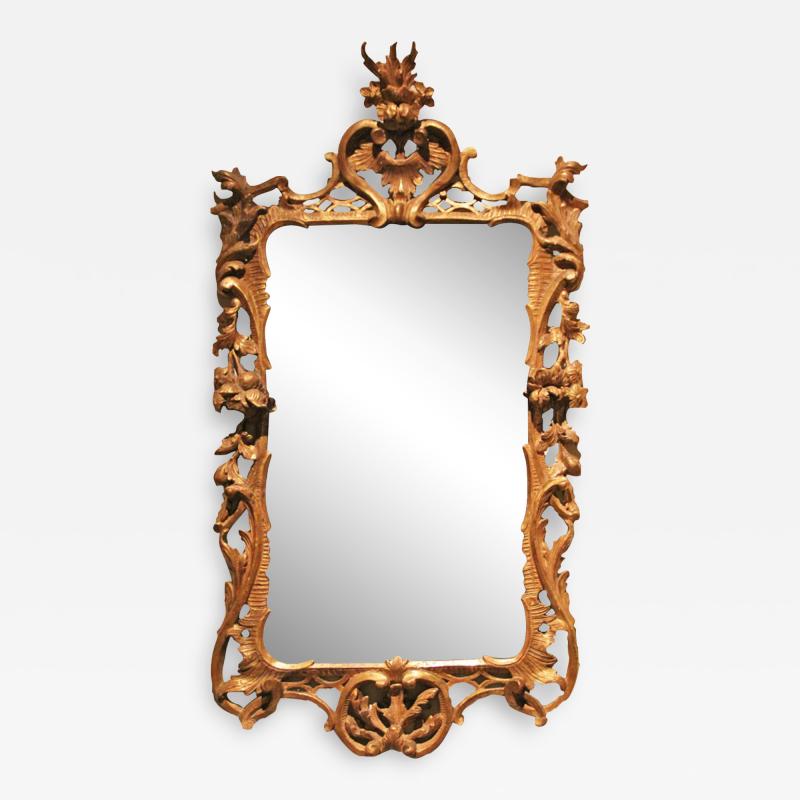 An 18th Century English Chippendale Giltwood Mirror