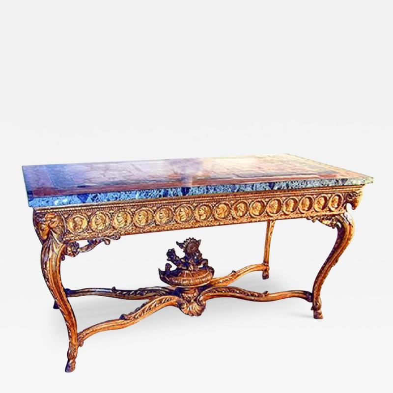 An 18th Century Italian Neoclassic Giltwood Console Table
