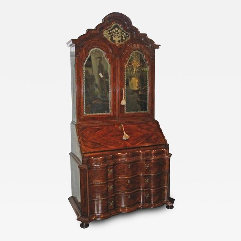 An 18th Century Italian Rosewood and Parquetry Bureau Secretaire