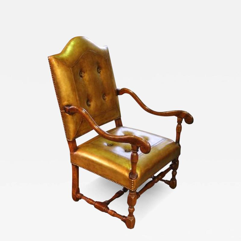 An 18th Century Italian Walnut Fauteuil Armchair