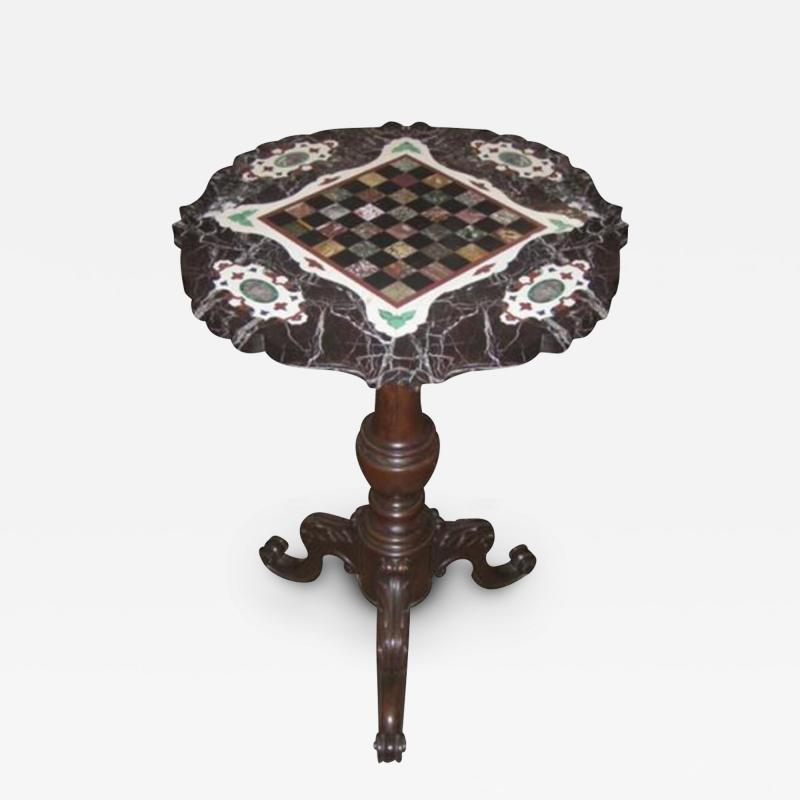 An 19th Century Italian Pietra Dura Specimen Pedestal Table