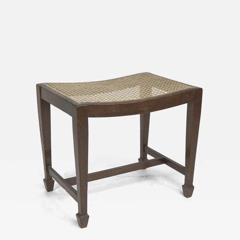 An Arts Crafts Sturdy Little Walnut Stool