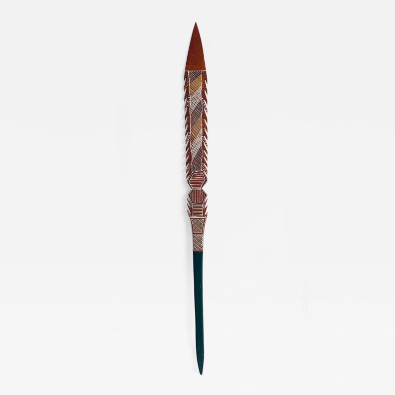 An Australian Aboriginal Carved and Pained Spear from Melville Island