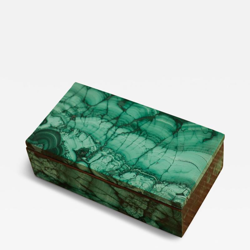 An Early 20th Century Russian Malachite Box circa 1910