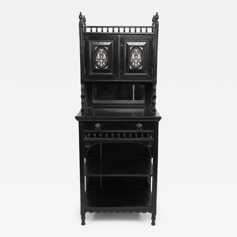 An Ebonised Single Drawer Cabinet