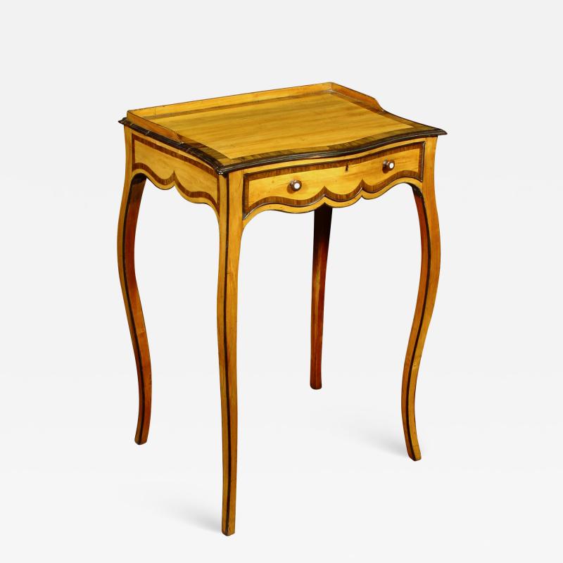 An Elegant George III Satinwood Occasional Table