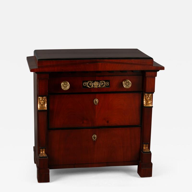 An Empire Architectural Small Commode North German ca 1815