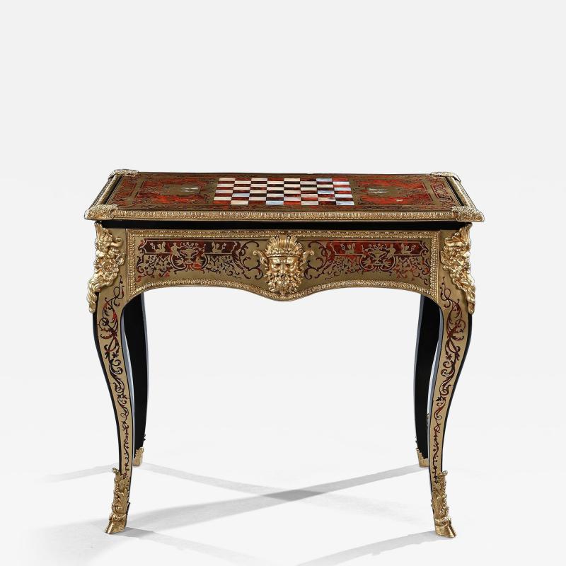 An Exceptional George Iv Period Boulle Games Table Attributed to Thomas Parker