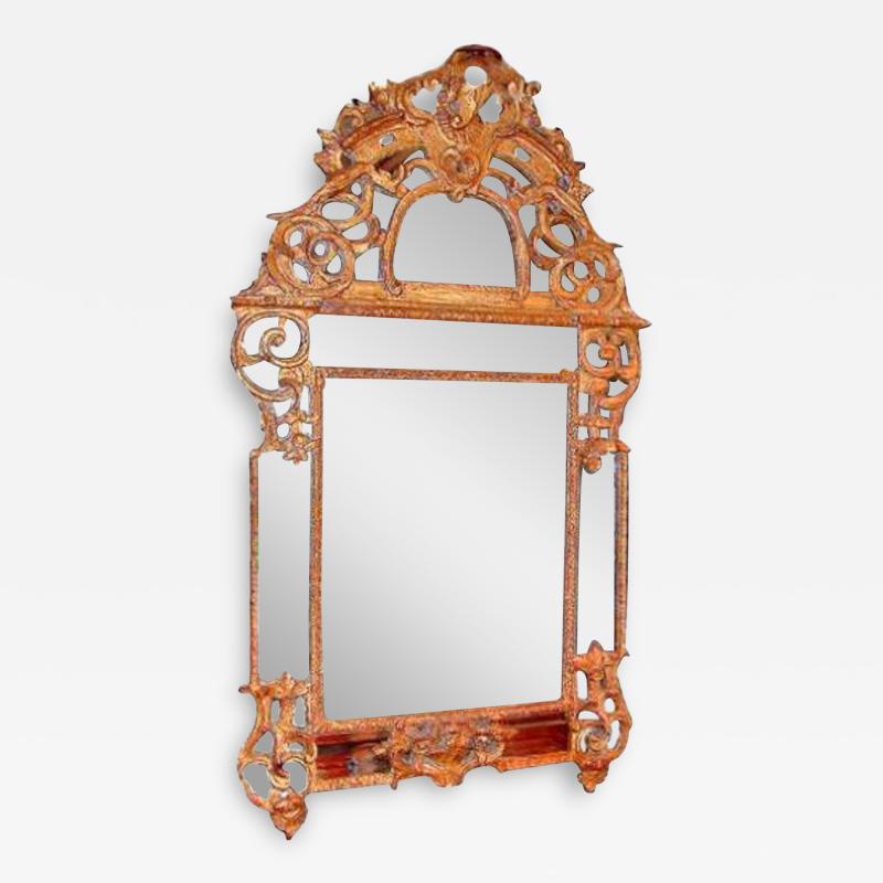 An Exquisite 18th Century French R gence Giltwood Mirror