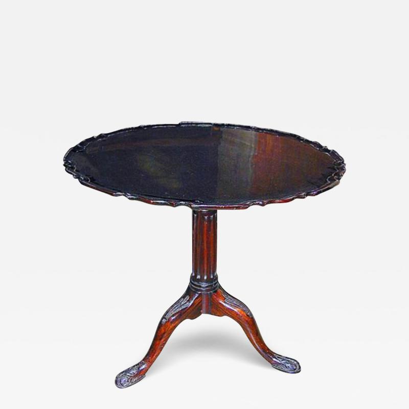 An Exquisite 18th Century Mahogany Pie Crust Table