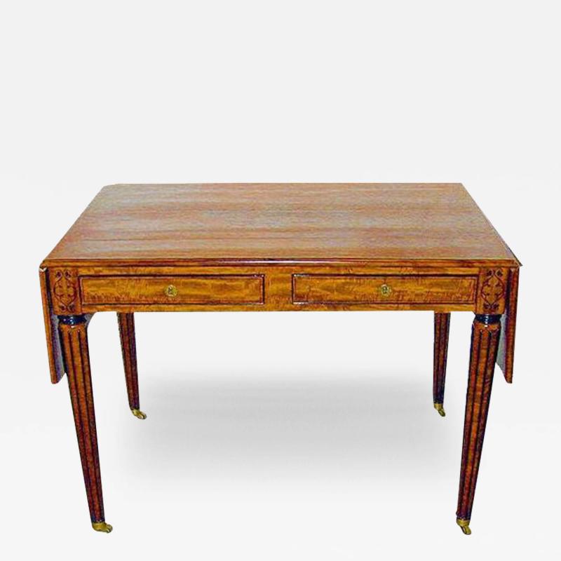 An Exquisite 19th Century Regency Satinwood Writing Desk