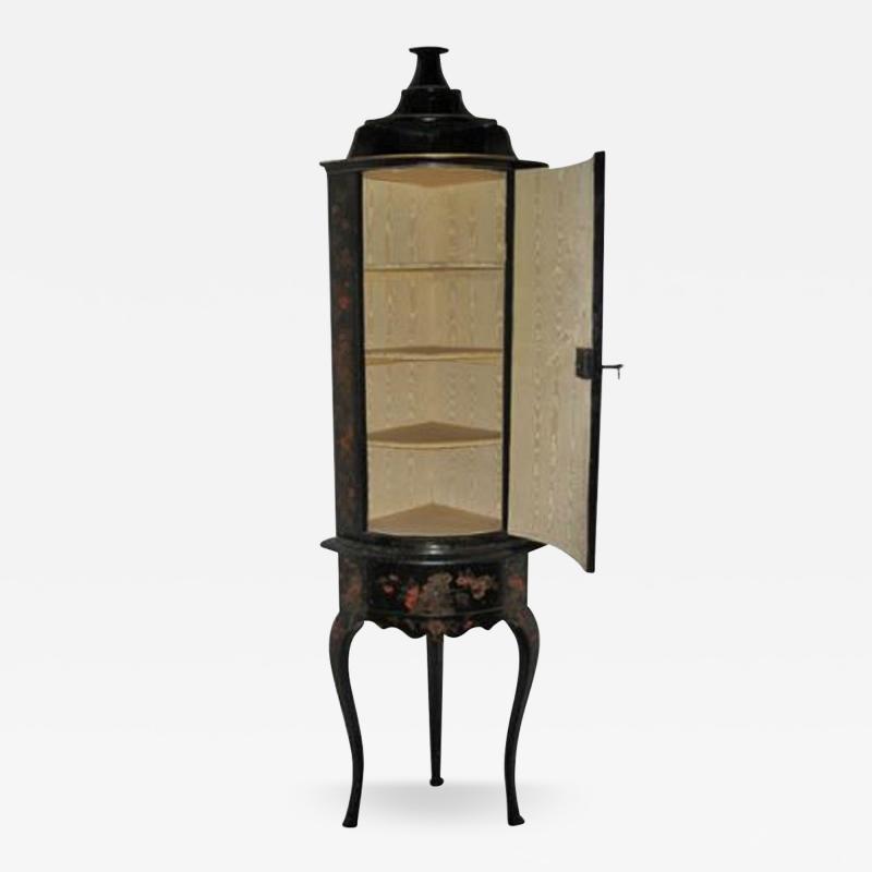 An Extremely Rare Early 18th Century Queen Anne Corner Cabinet