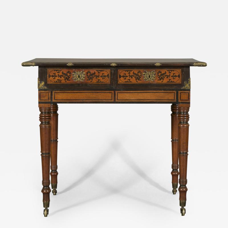 An Interesting Regency Mahogany Center Table In The Manner of George Bullock