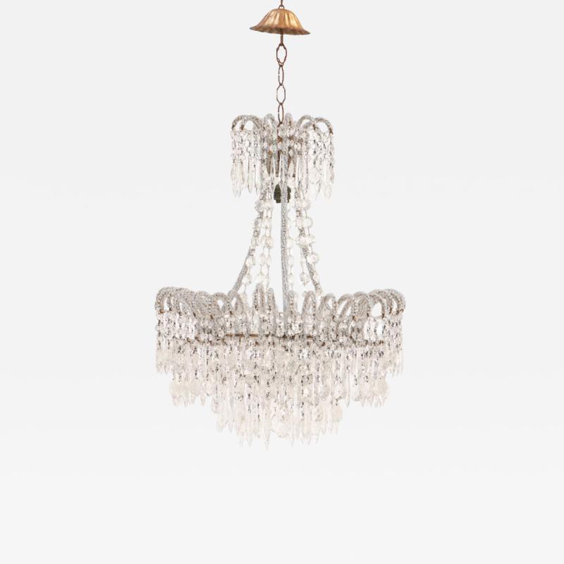 An Italian beaded chandelier C 1950 