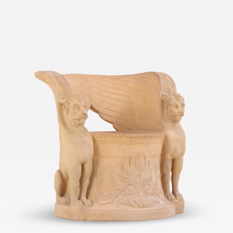 An Italian terracotta garden seat C 1920 
