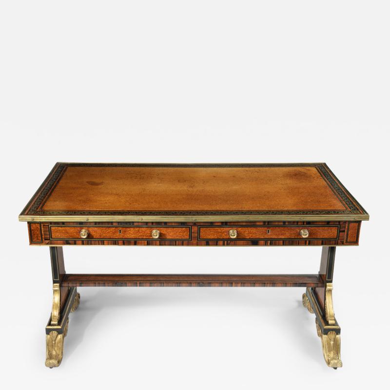 An outstanding and important Regency writing table by William Jamar